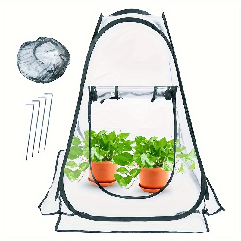 Mini Walk in Green House Home Garden Pvc Greenhouse With - Temu