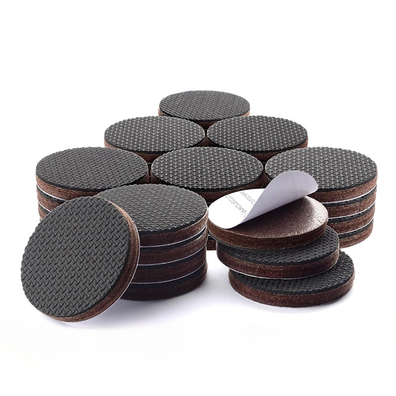Non-Slip Furniture Pads,Solid Round Rubber Feet,12PCS 2 inch,20PCS  1,Stoppers,Self Adhesive Anti-Sliding Grippers for Bed,Couch,Table,Prevent