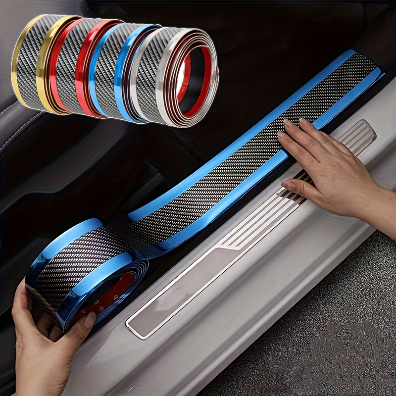 5D Carbon Faser Gummi Styling Auto Aufkleber Tür Sill Schutz Waren