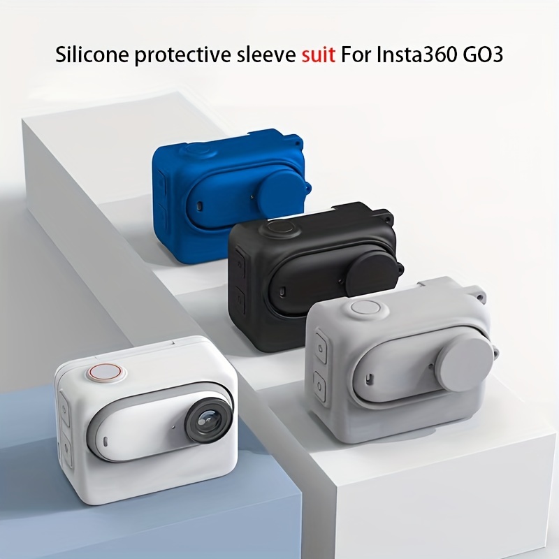 Premium Silicone Camera Case Insta360 Go 3 Action Camera - Temu