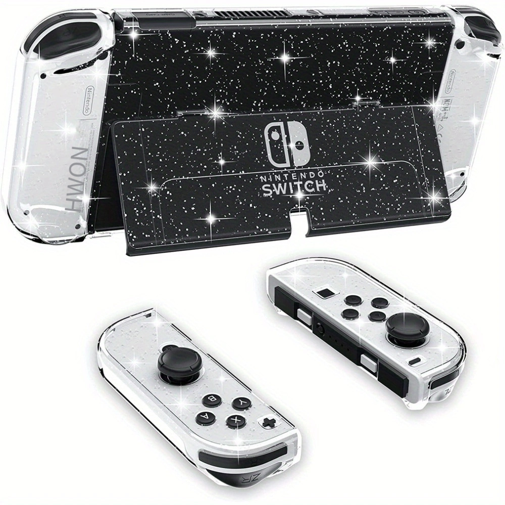  HEYSTOP Funda Switch para Nintendo Switch acoplable con  protector de pantalla, funda protectora transparente para Nintendo Switch y  JoyCon controlador con un interruptor protector de pantalla de vidrio  templado : Todo