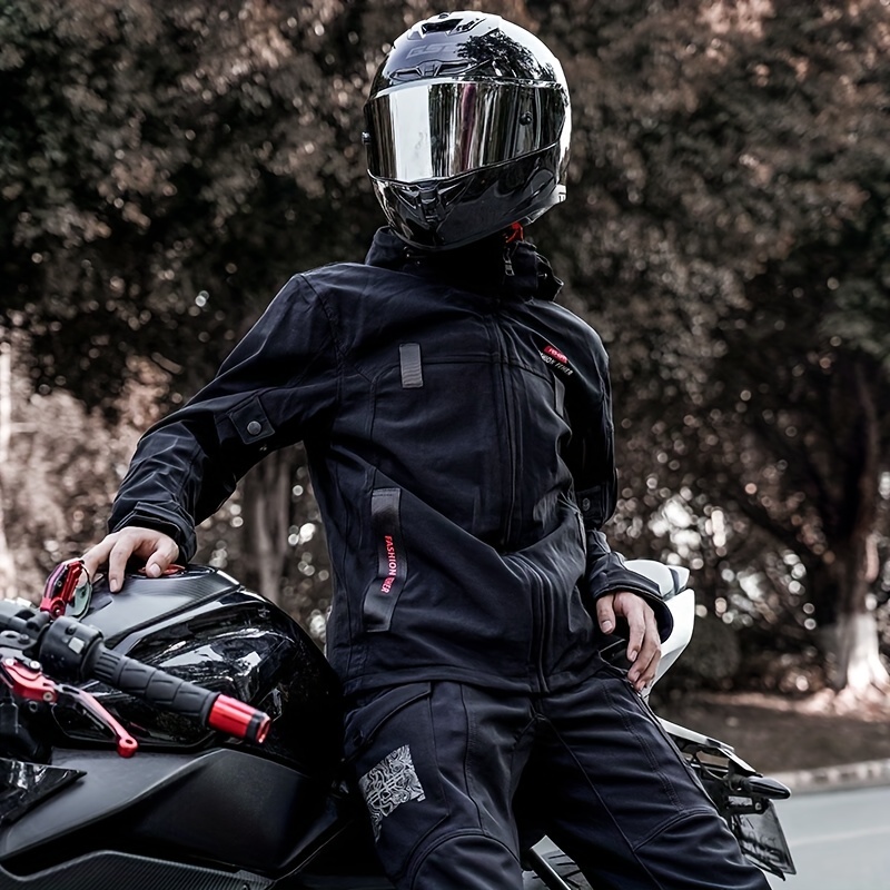 Chaqueta negra de invierno para hombre, chaqueta de cuero para  motociclista, chaqueta de motociclista, chaqueta de motociclista, de talla  grande
