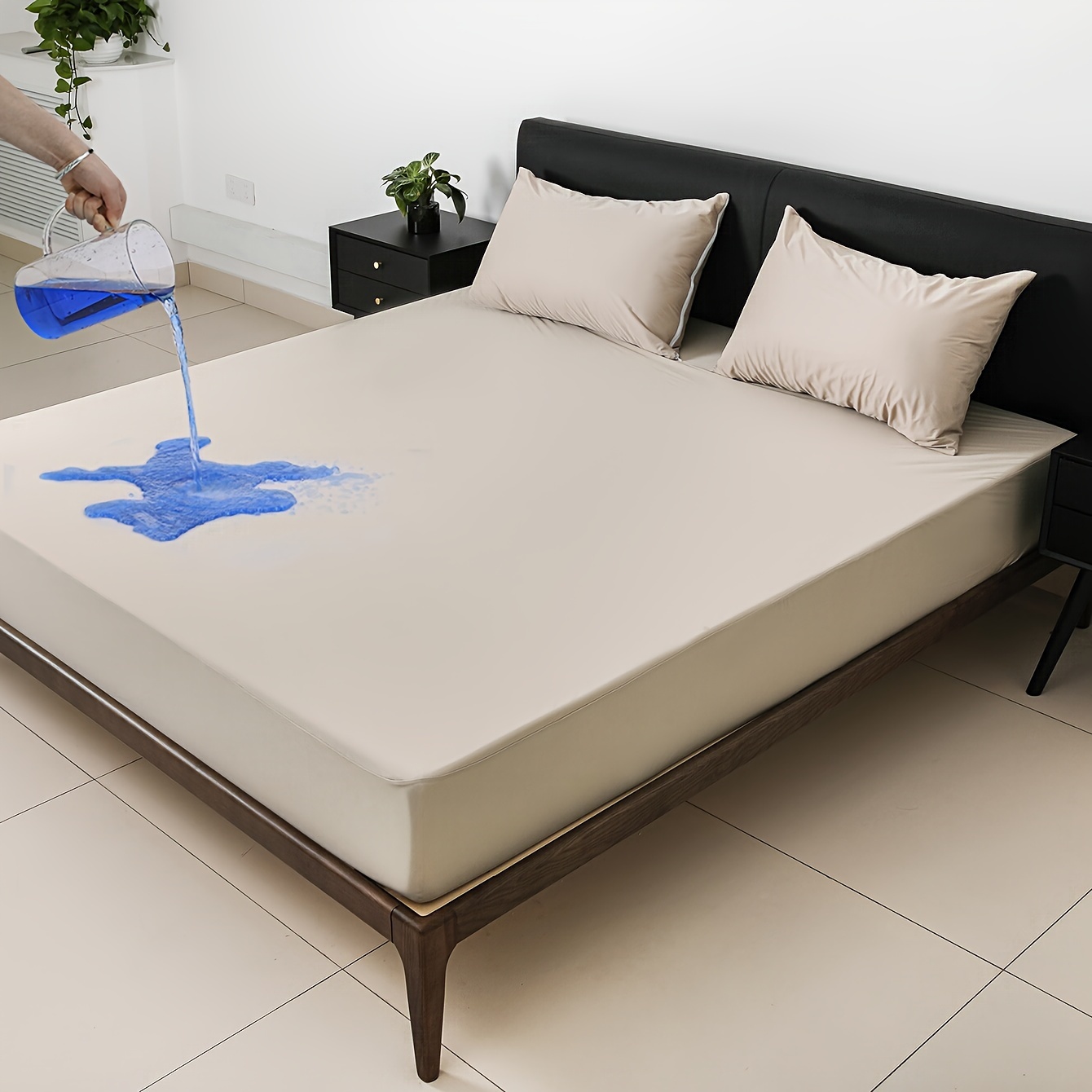 Todocama - Protector de colchón/Cubre colchón Acolchado, Impermeable,  Ajustable y antiácaros. (Cama 105 x 190/200 cm) : : Hogar y cocina