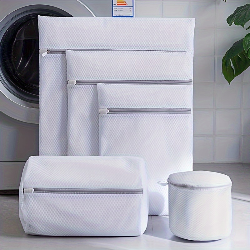 4pcs/set Mesh Laundry Bag Storage Bag Mesh Bag Wash Bag Zipper Washing  Machine Is Specially Suitable For Underwear Sweaters for shops