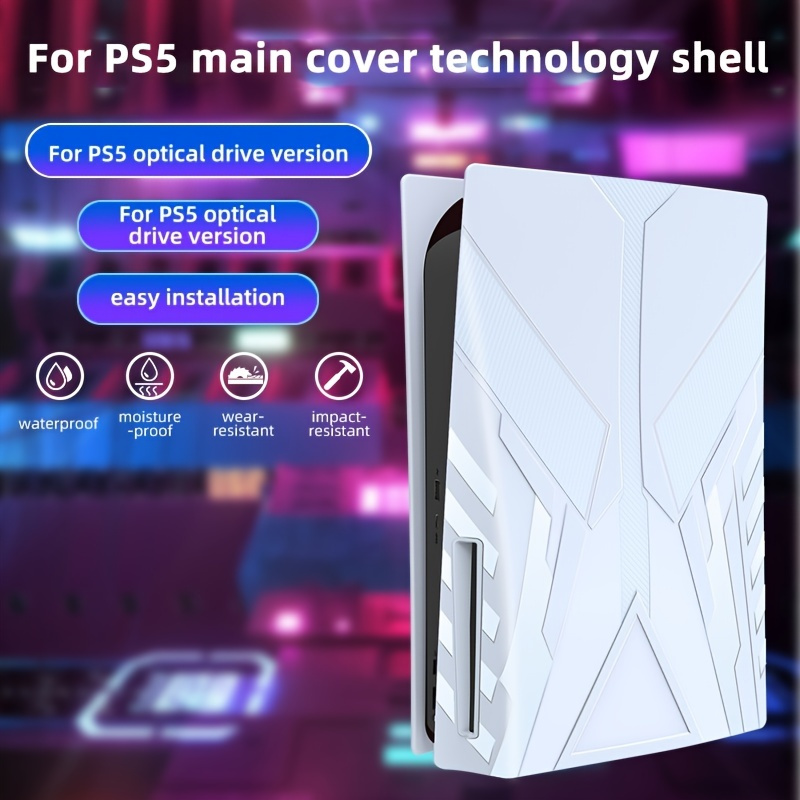 1 juego para PS5 Slim Carcasa de repuesto para PS5 SLIM Edición Digital  Consola Case Shell Case Versión de repuesto Slim para PS5 ROM