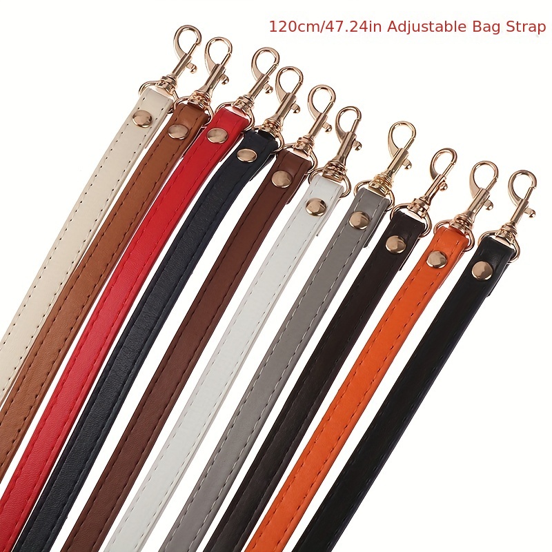 1pc Adjustable Solid Color Classic Pu Bag Strap Replacement Bag  Accessories,DIY Accessories Adjustable,Replacement Shoulder Strap  Stylish,Durable