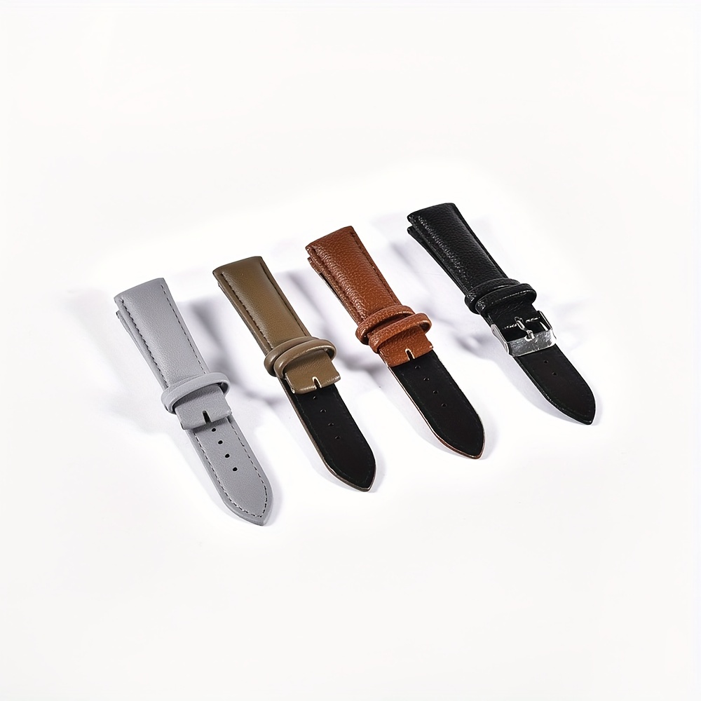 Notched leather watch discount strap