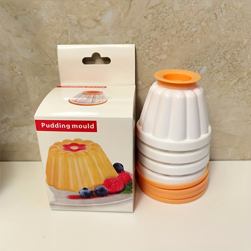 Oven Safe Plastic Pudding/Flan Pan with Lid - 6 PACK (LARGE 500ml) | Baking  Supplies