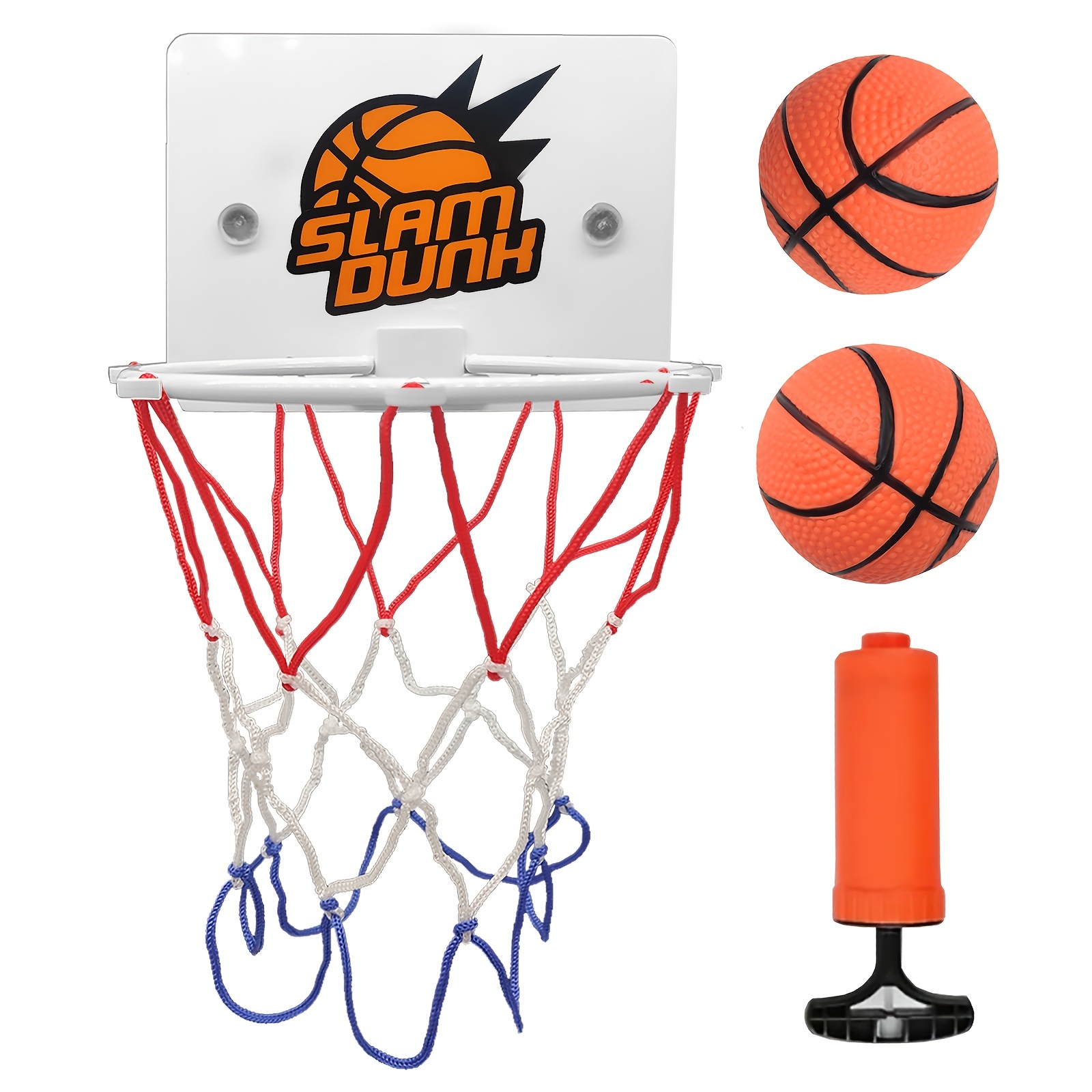 Mini Jeux de Basket Ball Kit Jouet Intérieur Extérieur - Panier de Basket +  Panneau + Basket-ball avec Pompe à Air pour enfants