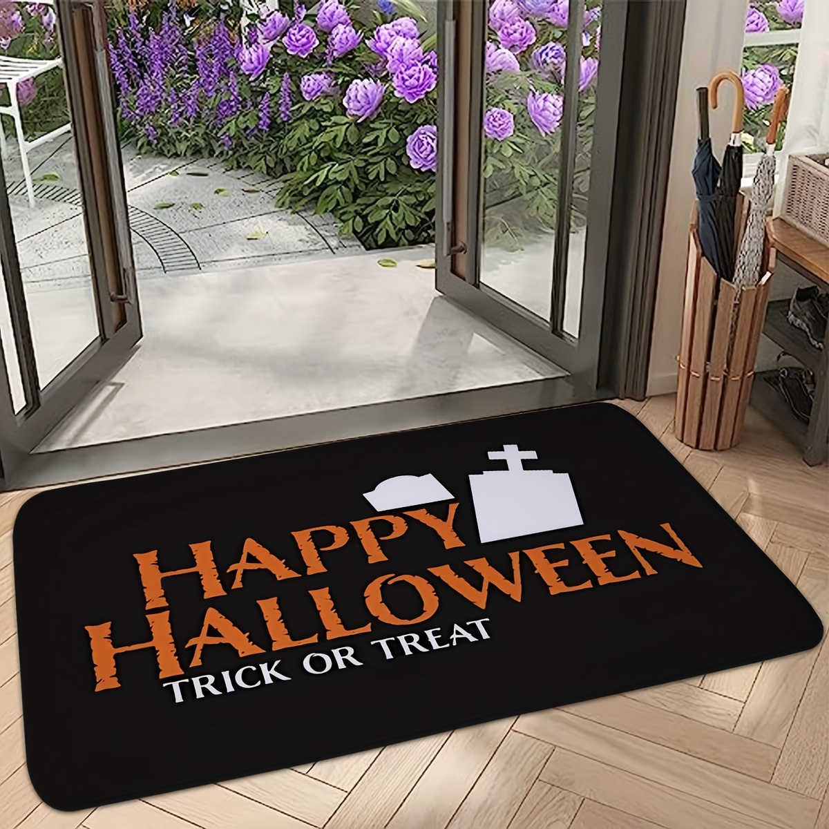 1pc Halloween Welcome Doormat, Soft & Thick Indoor And Outdoor