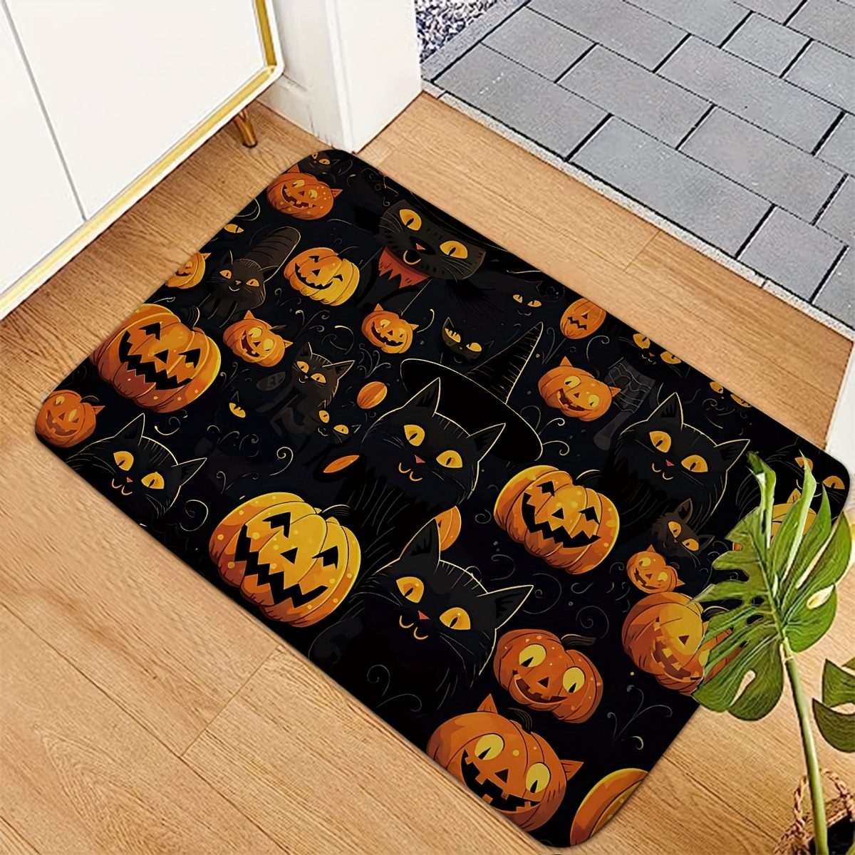 1pc Halloween Welcome Doormat, Soft & Thick Indoor And Outdoor