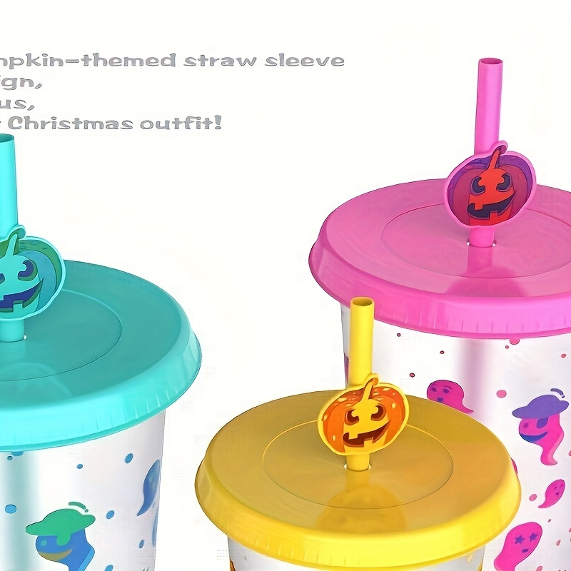 Halloween Color Changing Cups With Lids And Straws Plastic Tumblers With  Lids US