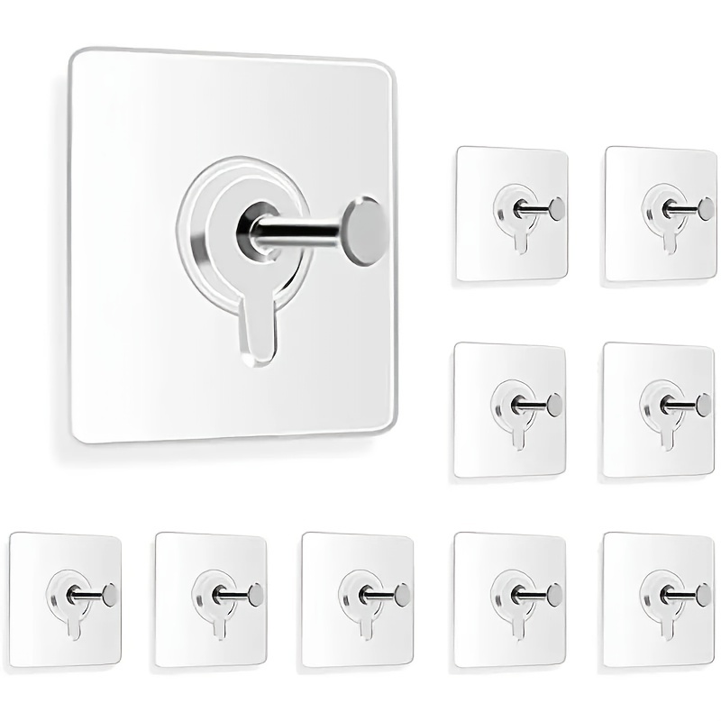 Double Sided Adhesive Wall Hook Wall Mounted Buckle Hook - Temu