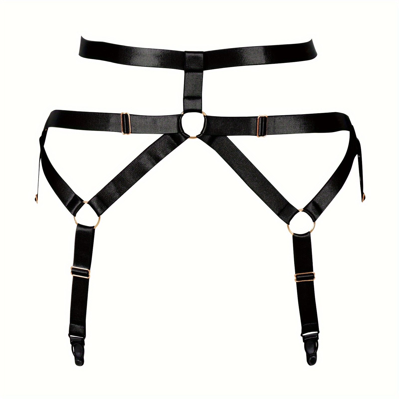 Punk Body Garter Belt Set Adjustable Chest Harness Waist - Temu