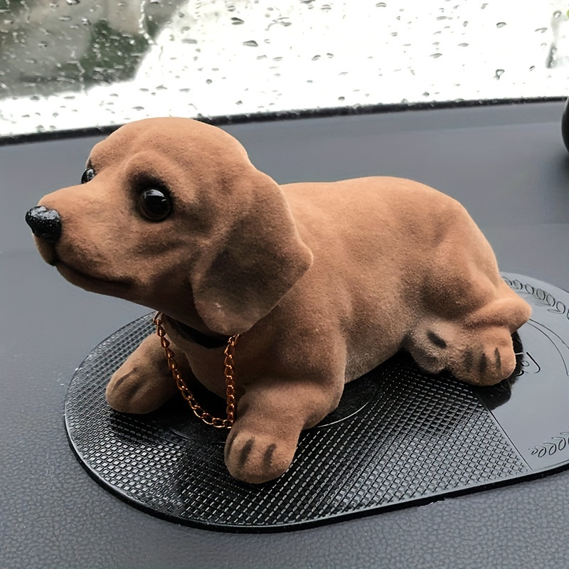 1Pcs Cute Puppy Dashboard Decoration Simulation Dog Car Decoration Tabletop  Nodding Puppy Toys Car Ornaments Shaking Head Dog Bobblehead Dog YELLOW  POMERANIAN 