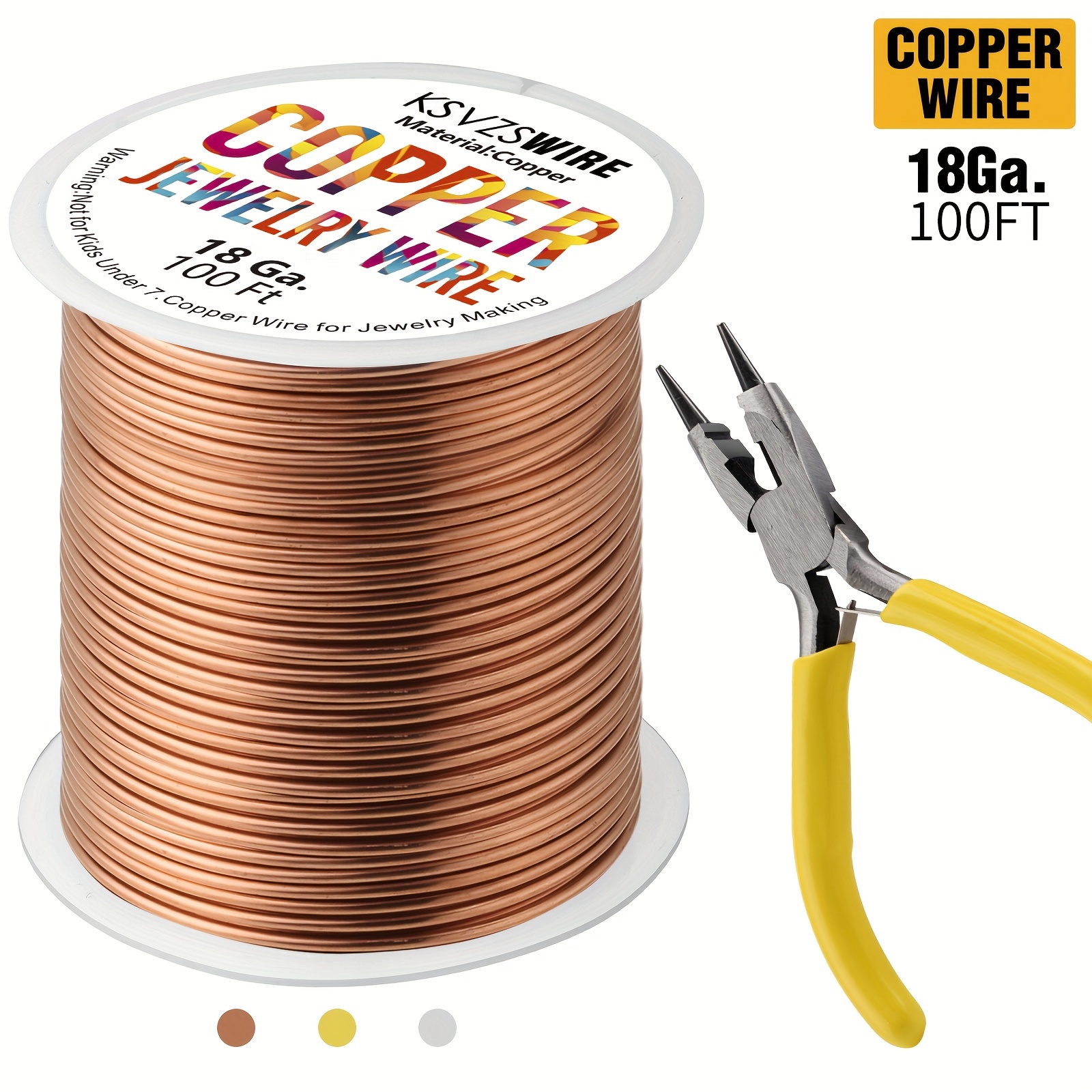 Copper Wire 1.6 Mm Gauge Bare Copper Wire Antique Copper Wire 16g
