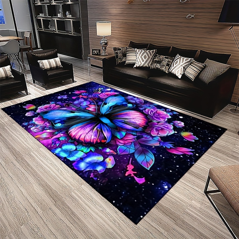 alfombra suelo gaming alfombras para sala Alfombra moderna con diseño de  mariposa de ensueño para niños, sala de estar antideslizante para tapete,  dormitorio, cabecera, interior y exterior, juego de Yoga - AliExpress