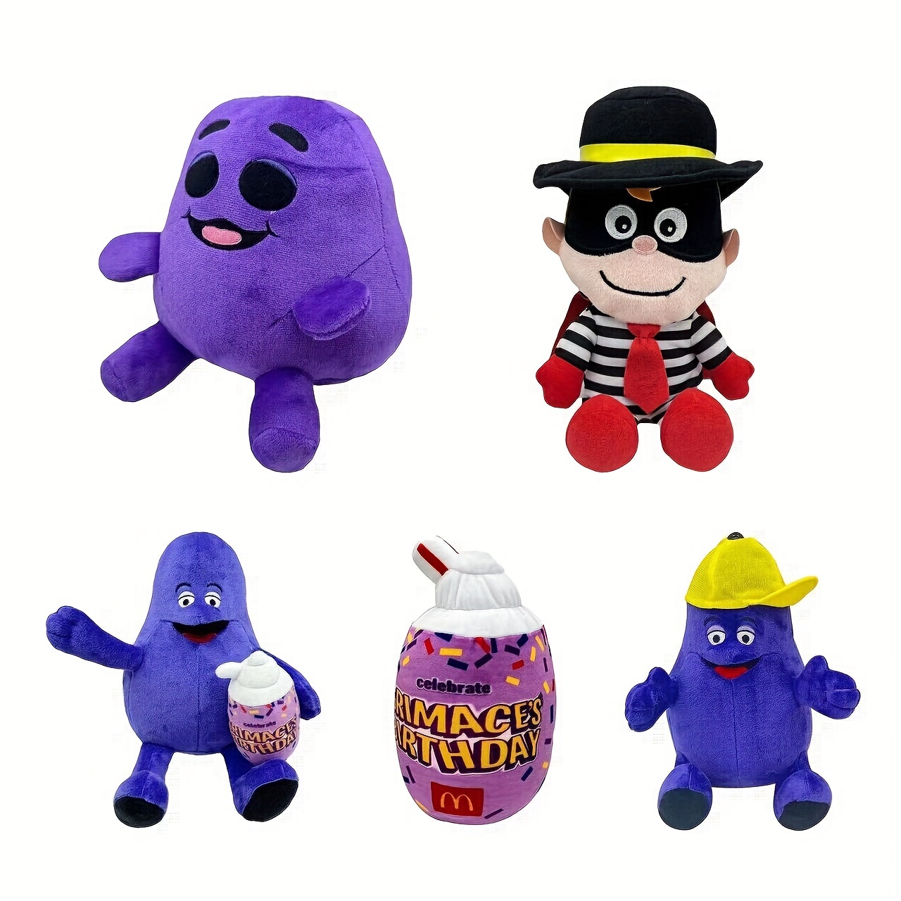 Grimace Birthday Purple Milkshake Cup Cosplay Costume Prop Kids/Adults  Halloween