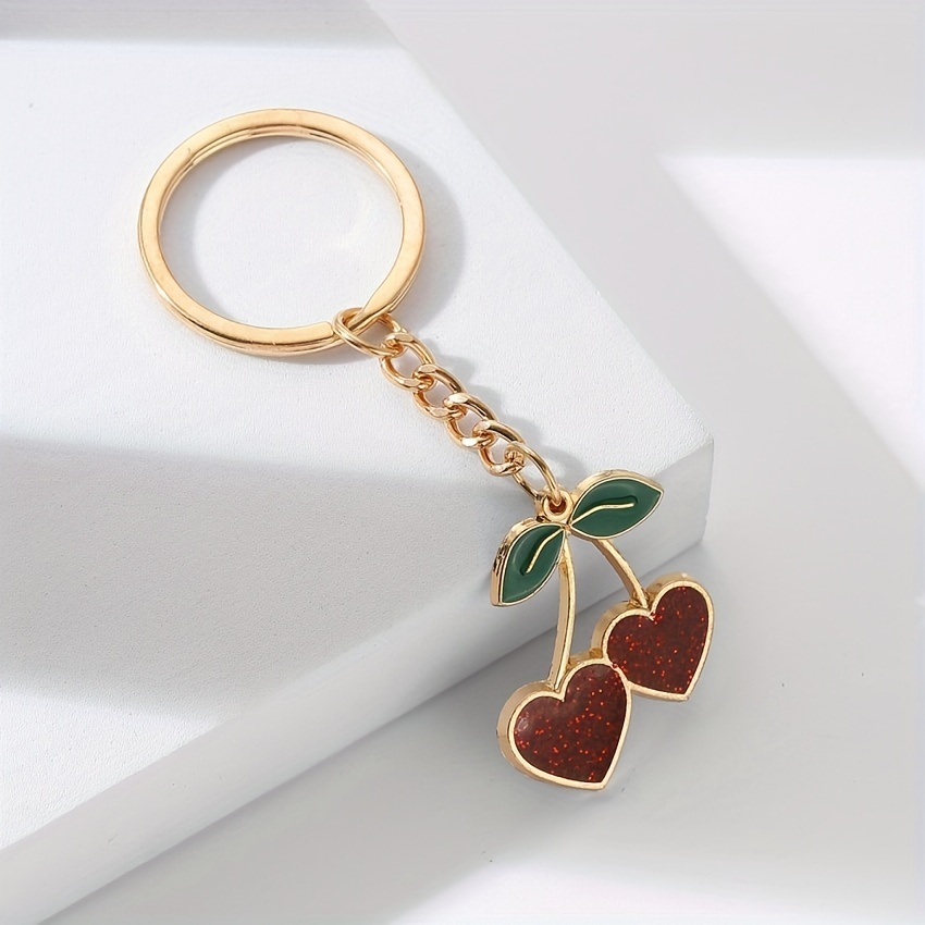 1pc Lovely Bowknot & Duck Shaped Keychain, Exquisite Car Key Chain, Couple/ bags/purses Decor Gift, For Lovers/best Friends