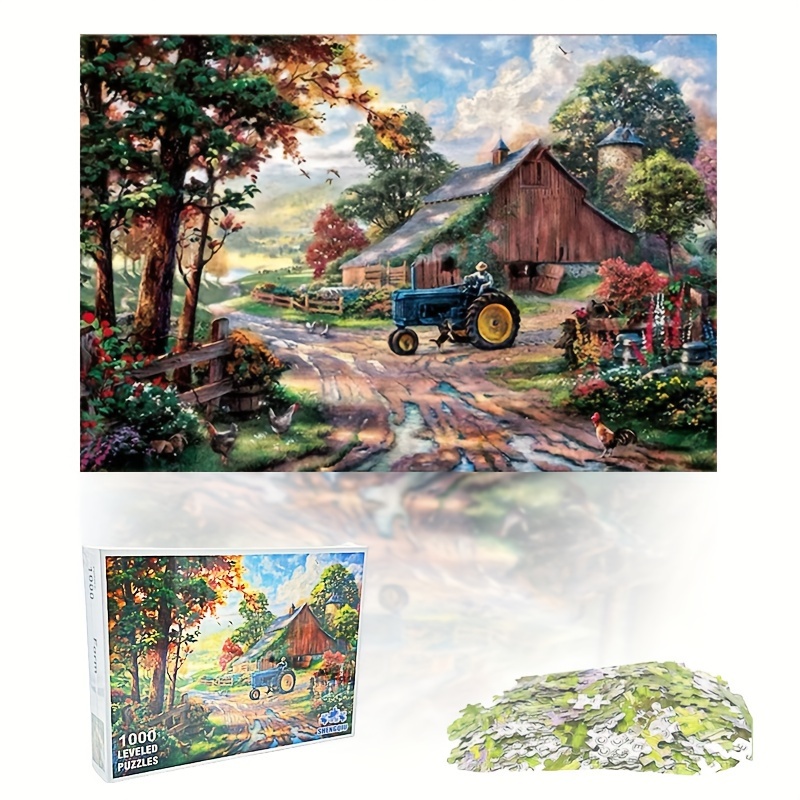 Jigsaw Puzzles 1000 Pieces for Adults - Paris Flower Street Landscape -  Wooden Puzzle - Unique Holiday Gift Suitable for Teenagers and Adults, Home