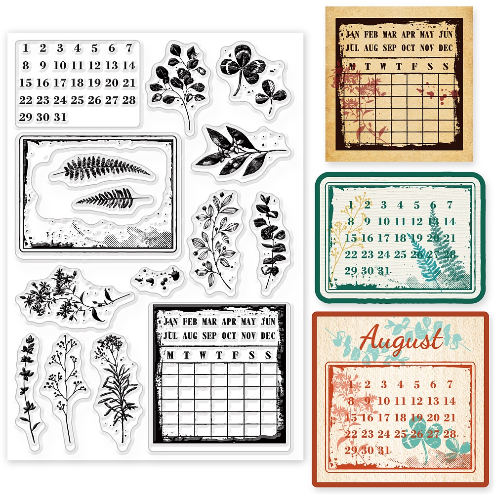 Calendar Transparent Silicone Stamp - Temu