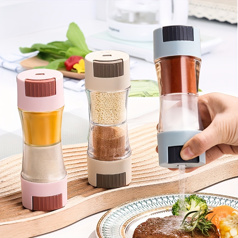 Kitchen Light Luxury Salt Monosodium Glutamate Seasoning Box Salt Shaker  Seasoning Combination Set Seasoning Bottle Can - Temu