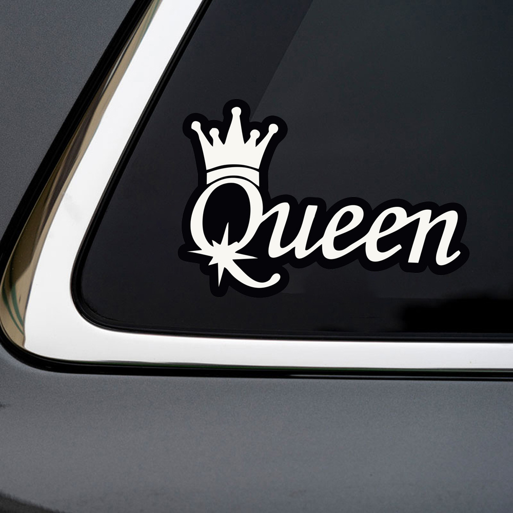 Princess Tiara Crown Pink Vinyl Sticker Decal for Car Truck SUV Laptop Bumper Window