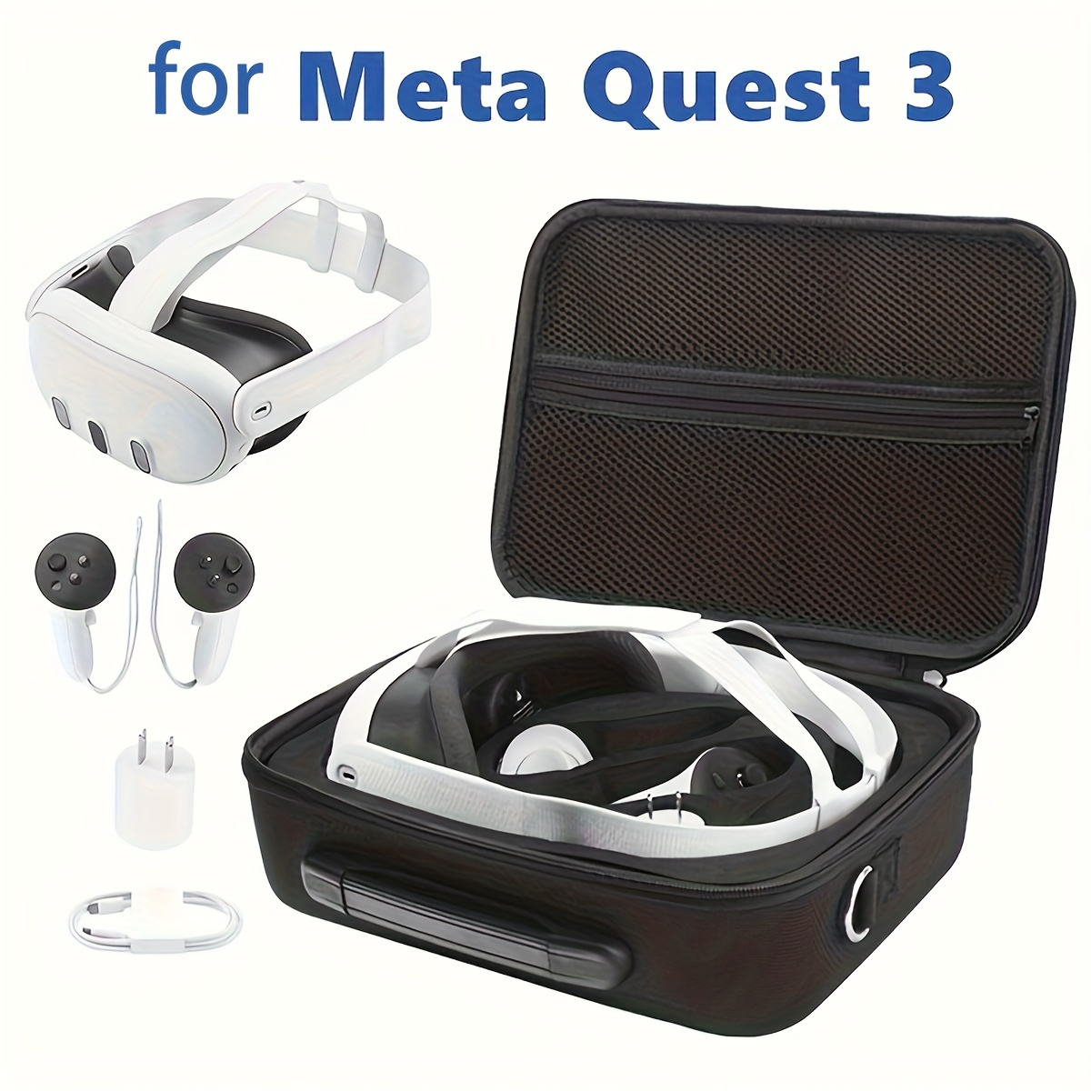 Bolsa de almacenamiento Elite Strap, estuche de transporte de viaje para Meta  Quest 3, caja portátil