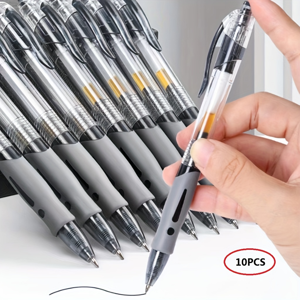  White Silent Gel Pens Fine Point Smooth Writing Pens, 20 Pcs  Cute Pens For Journaling, Aesthetic Pens, 0.5 Mm Fine Point Pen, Black Ink  Pens, Kawaii Ballpoint Pens No Bleed Through