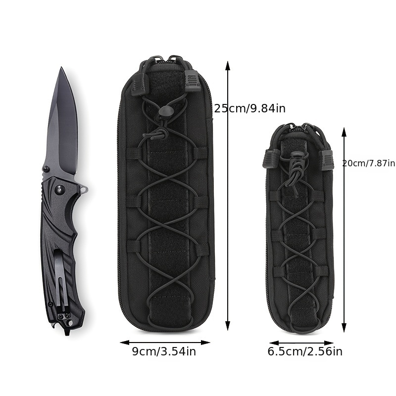 MOLLE Knife Sheath 7, Blade Cover Case Snap Closure Military Army