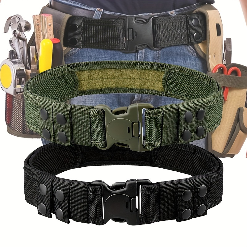 Cinturón táctico de cintura Molle cinturón militar acolchado cinturón de  patrulla combate batalla cinturones de tela