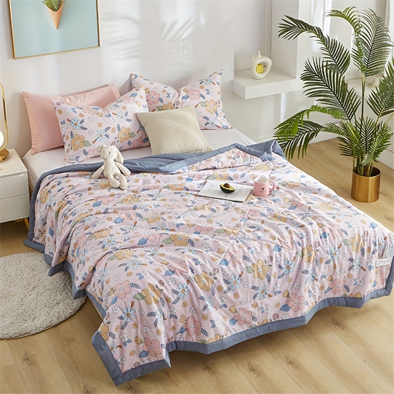 Juego de ropa de cama de tamaño Queen con fundas de almohada, colcha ligera  y suave, funda de edredón fina para todas las estaciones, primavera y