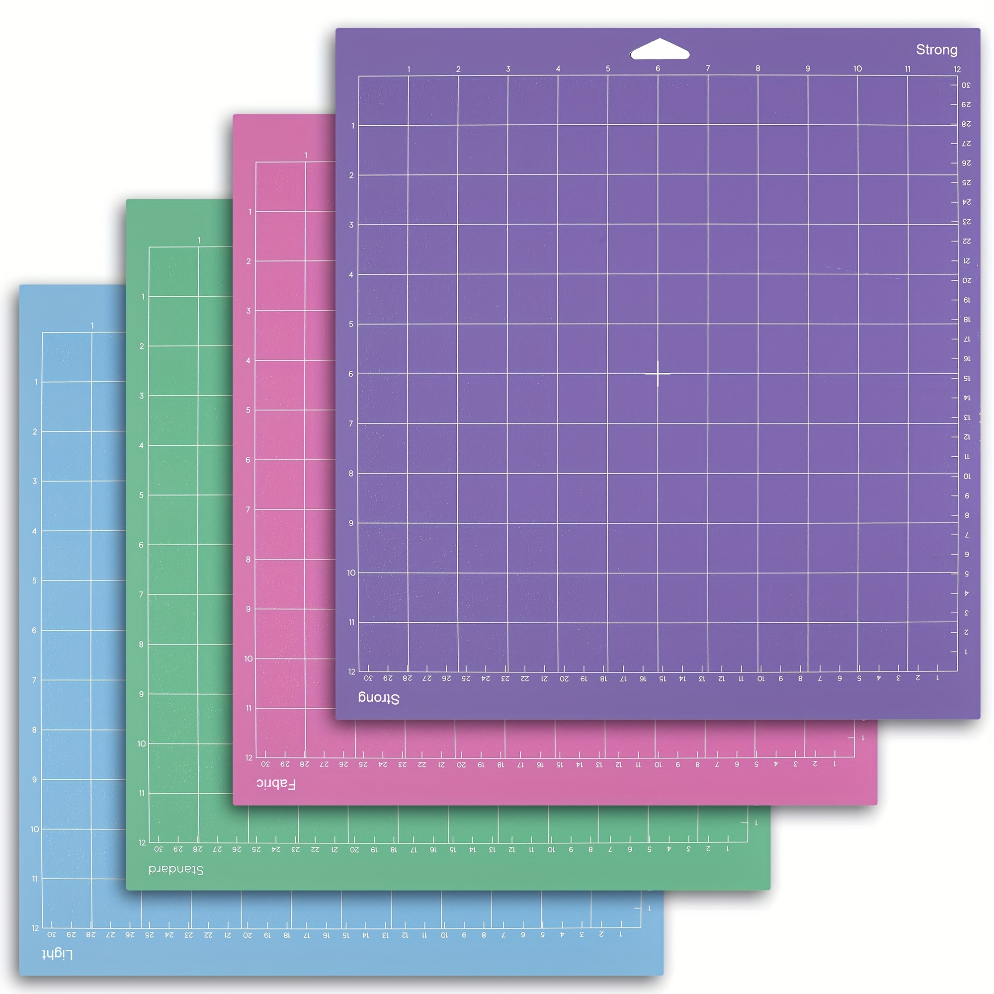 Nicapa Fabric Grip Cutting Mat for Cricut Explore Air 2 Maker(12x12 inch,3 Pack) Fabric Adhesive Sticky Pink Quilting Cricket Replacement Cut Mats