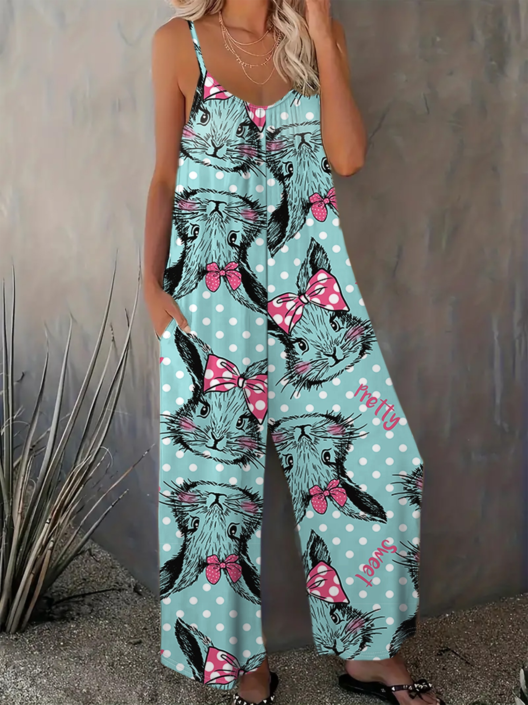 Womens easter hot sale jumpsuit