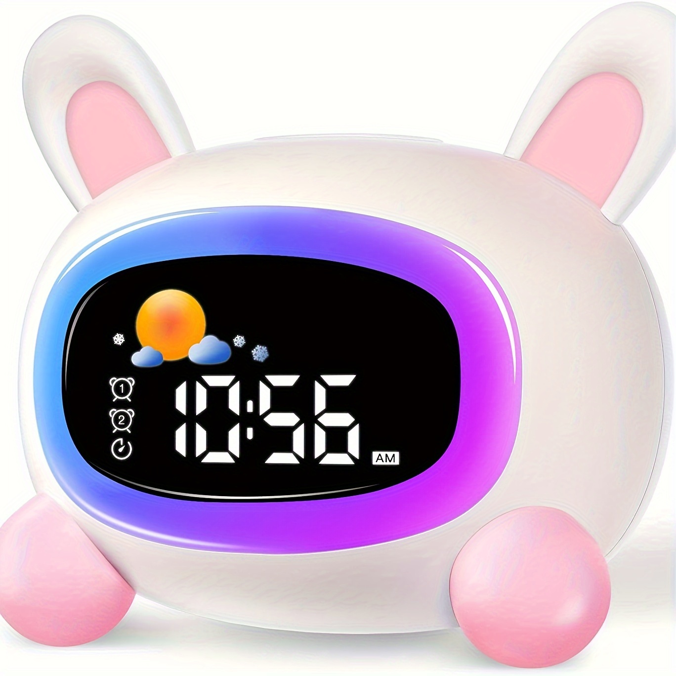 Compre Reloj de Alarma Para Niños Luz de la Noche Para Niños 5 Tonos de  Llamada Control Táctil Temporizador de Repetición Para Niñas Dormitorio  Para Niños - Rosado en China