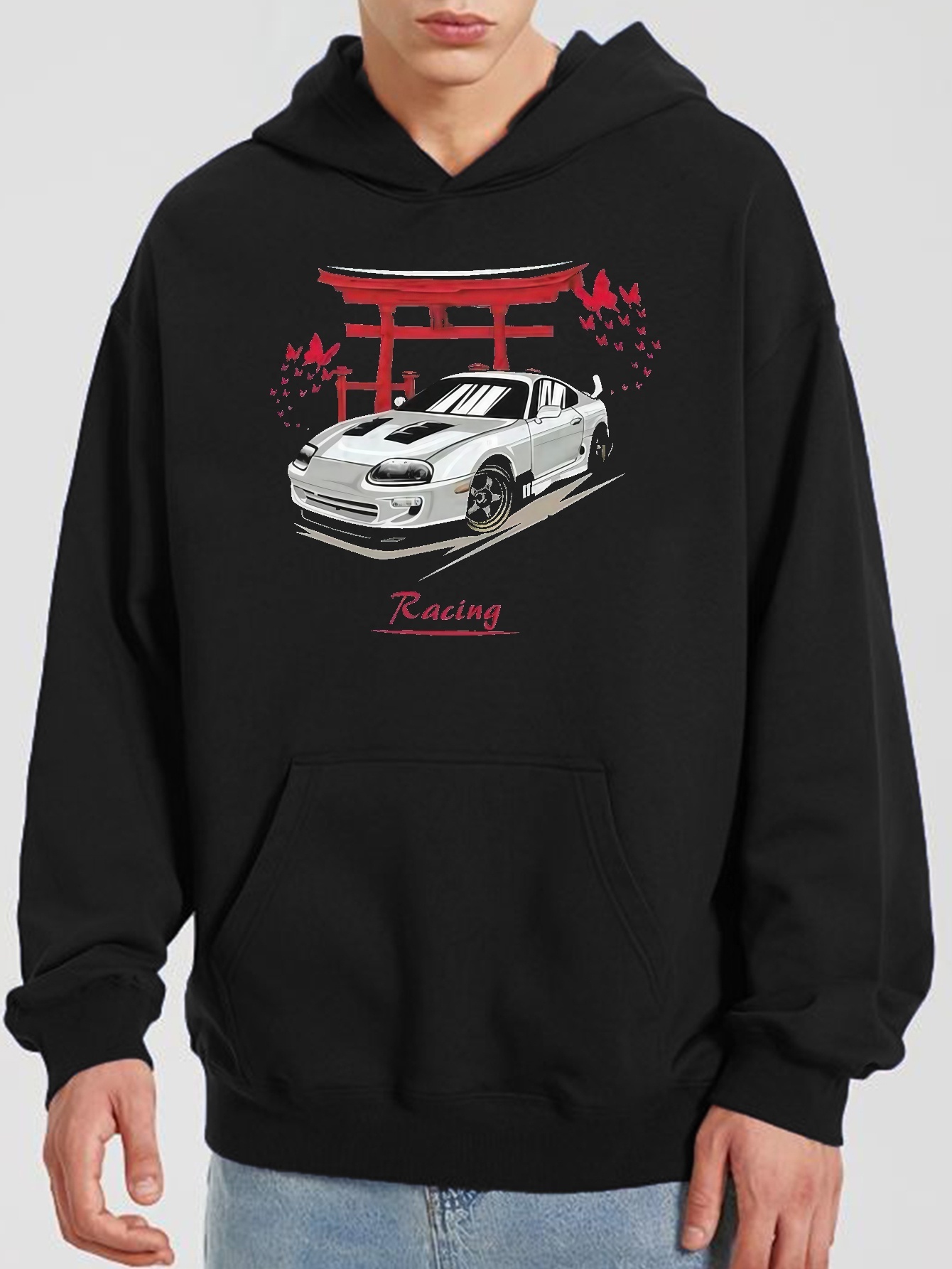 Hoodies Men Race Cars Graphic Hoodie Men's Casual Pullover - Temu