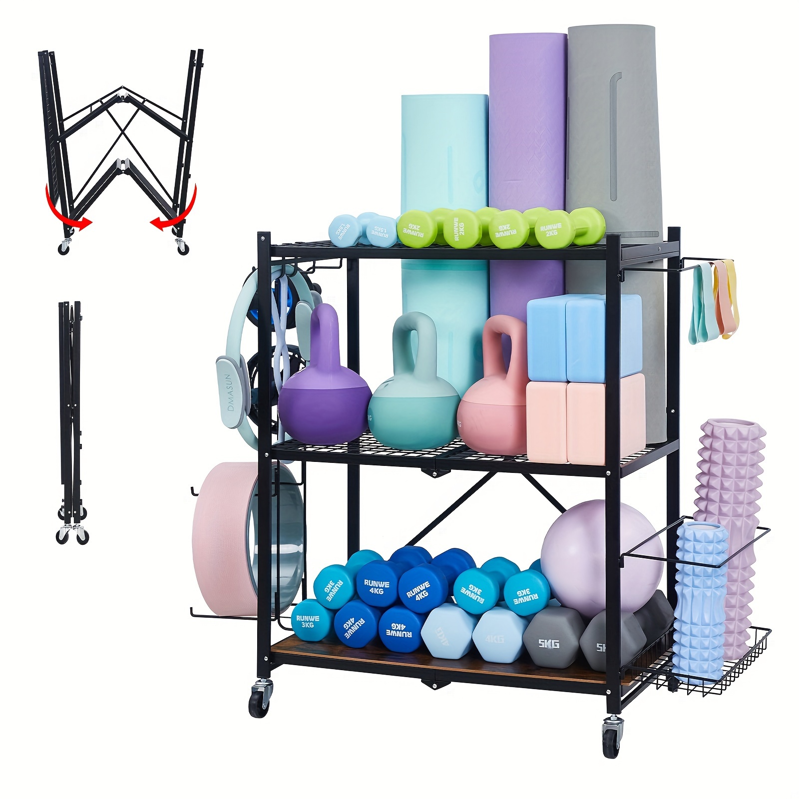 Yoga Mat Storage Basket Yoga Mat Storage Rack Home Gym - Temu Canada