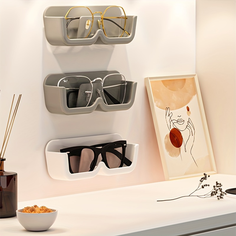 Organizador de lentes de sol con 12 ranuras, bandeja de exhibición, soporte  para gafas, caja múltiple, bandeja para gafas para mujeres y hombres