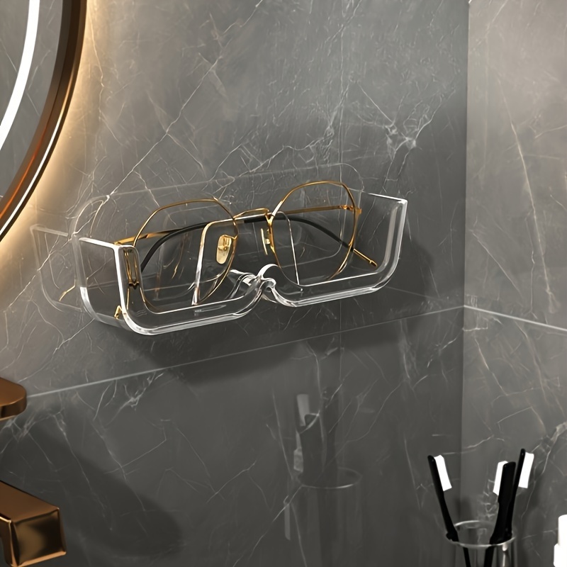 MyGift Organizador de lentes de sol de madera montado en la pared con  acabado blanqueado, soporte para lentes de sol de entrada, exhibición de  gafas