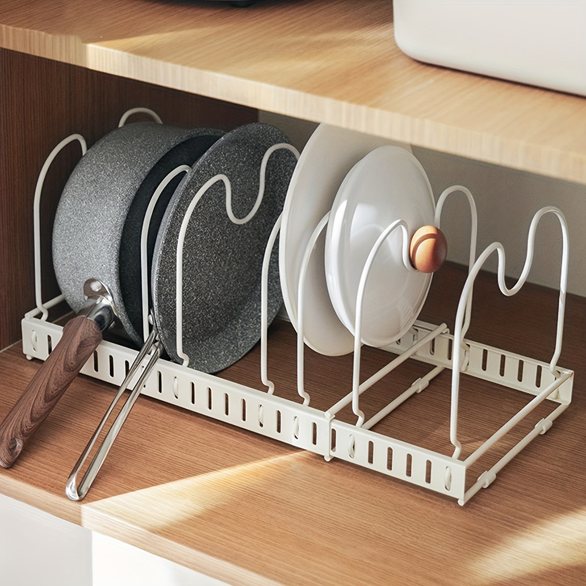 Comprar Organizador de cocina, estante para platos, organizador de armario,  estante de almacenamiento para estante, ahorro de espacio, soporte para  gabinete, estante de almacenamiento, accesorios de cocina