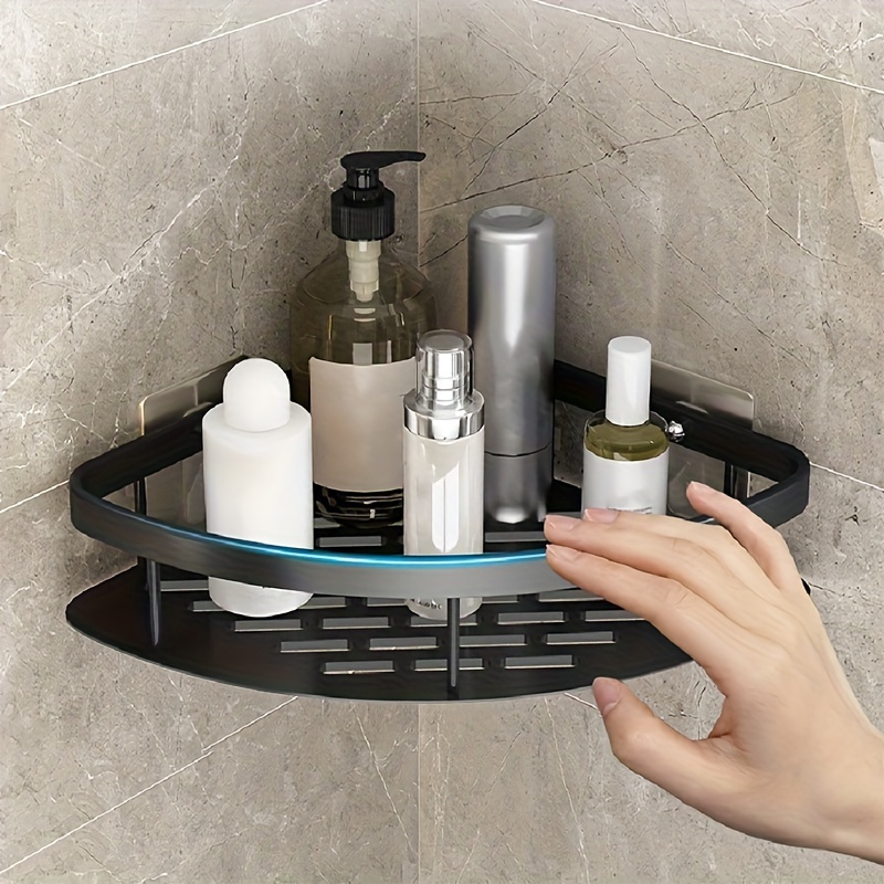  Carrito organizador de baño de 3 niveles, color negro con 4  ganchos, buen estante de baño para sostener toallas de baño/jabón de  mano/gel de ducha/artículos de tocador : Productos de Oficina