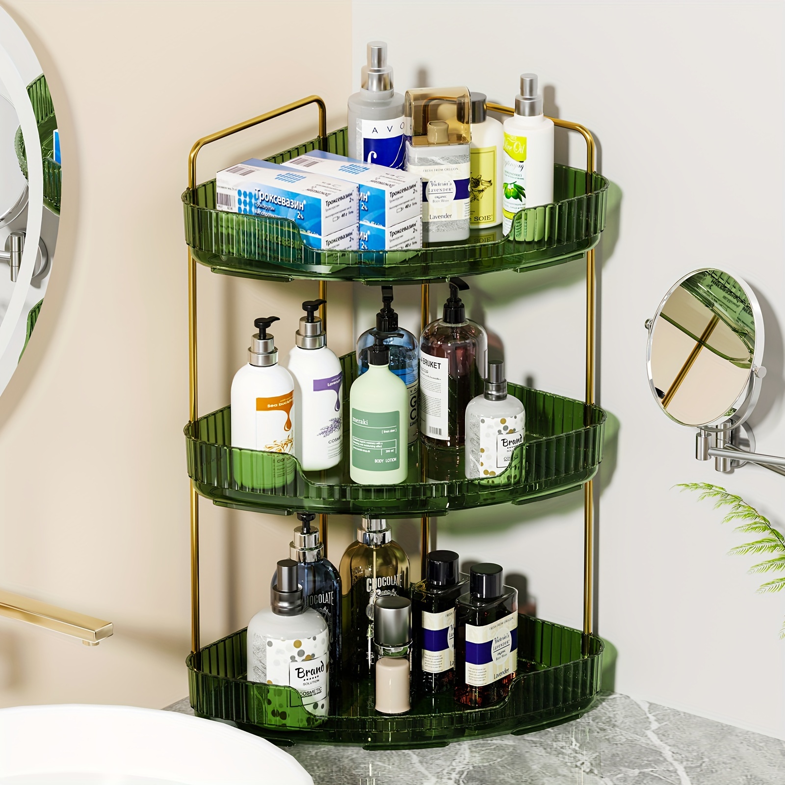 Corner Storage Rack Vanity Trays For Bathroom And Bedroom - Temu Bahrain