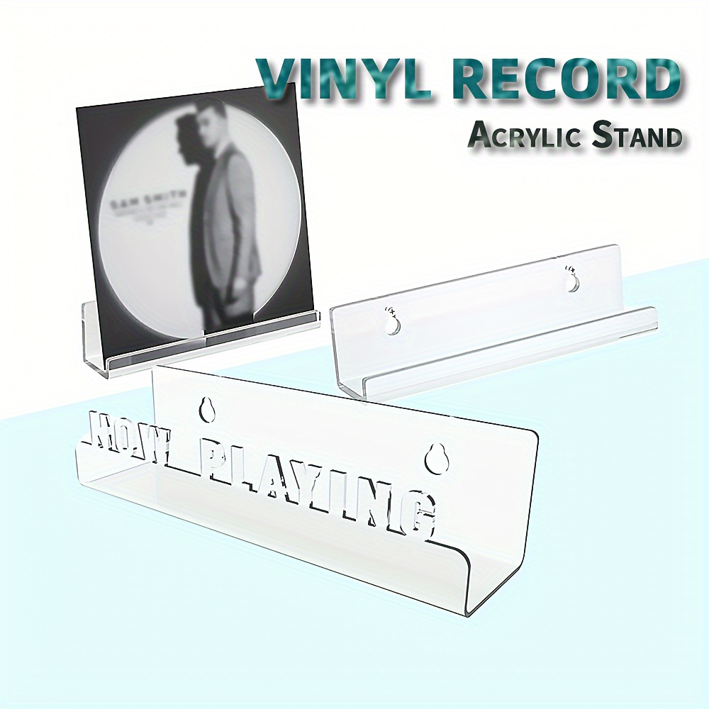 Wall Mounted Acrylic Record Storage Holder - Elegant Vinyl Record Display  Stand For Lp Records And Floating Shelves - Organize And Showcase Your  Collection - Temu South Korea