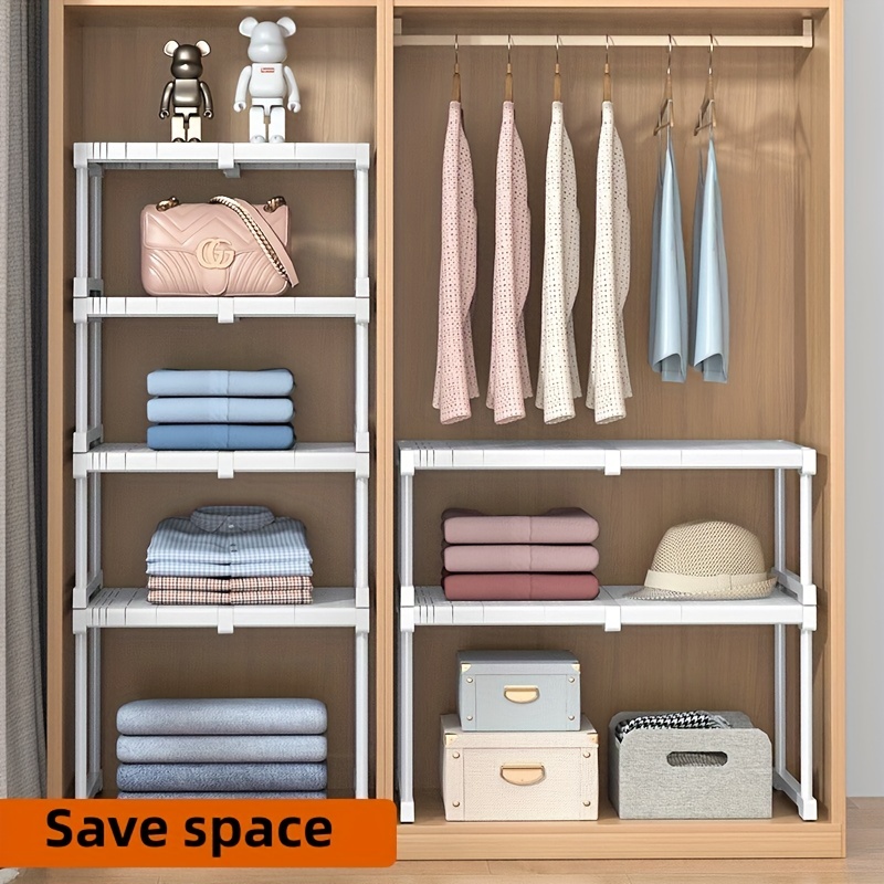 2/3/4 Layers Bag Storage Hanging Bag, Wardrobe Wall Mounted Fabric  Dustproof Storage Rack, Household Storage Artifact - Temu