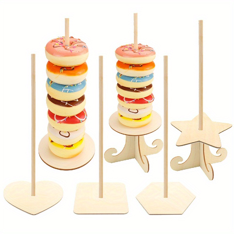 1pc 6/9 Agujeros Donut Display Stand Soporte Pared Acrílico - Temu