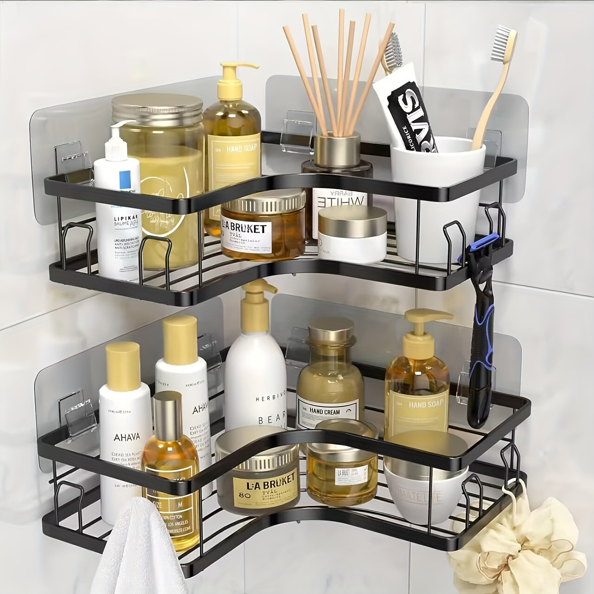 Corner Shower Shelves Bathroom Storage Rack Shower Shelf For - Temu