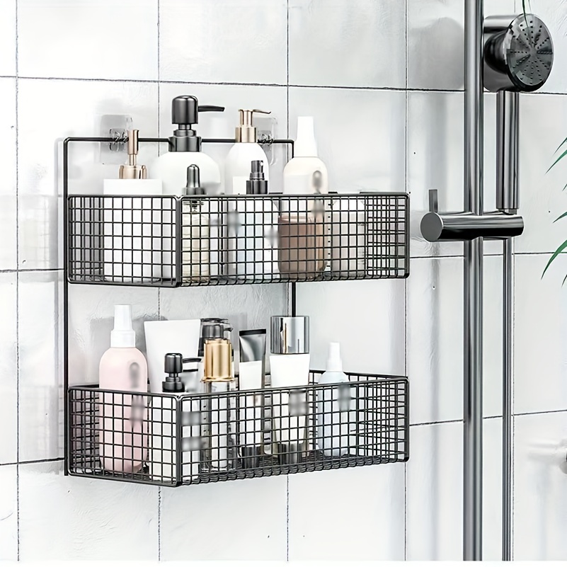 Anti-Swing Hanging Shower Caddy Stainless Steel 304, Over Head