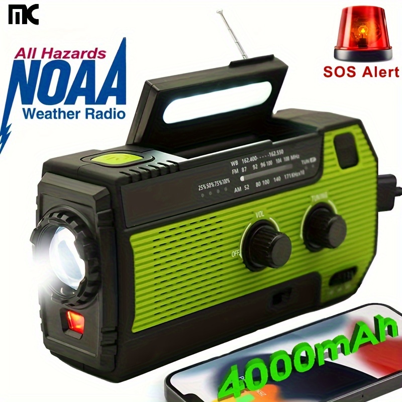 Radio multibanda de alta sensibilidad Altavoz inalámbrico Bluetooth Carga  solar Radio de emergencia Admite radio Fm / Am / Sw