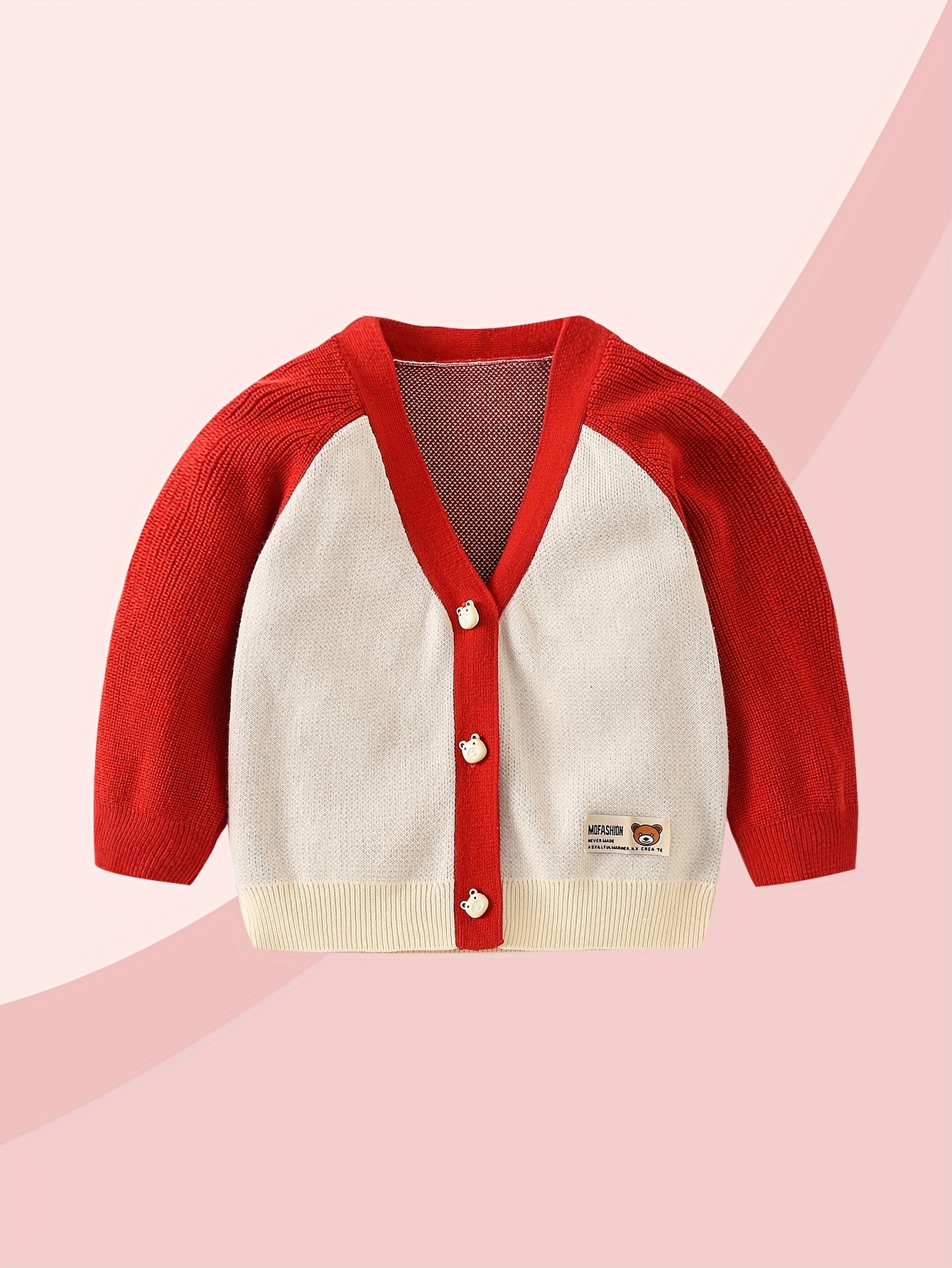 Boys red cardigan outlet sweater