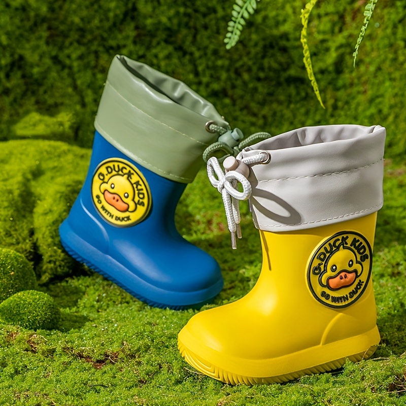 Boys lined rain on sale boots